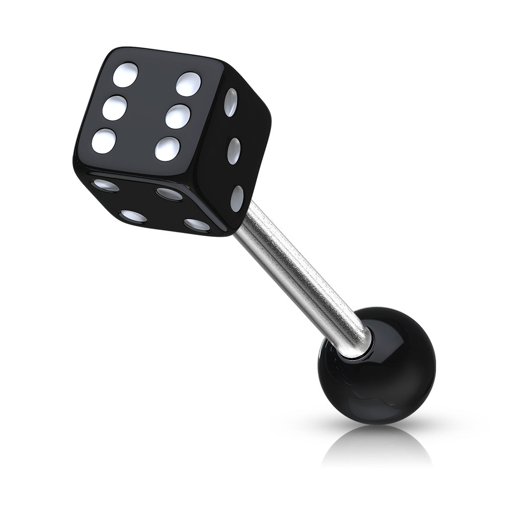 14ga Barbell Acrylic Dice